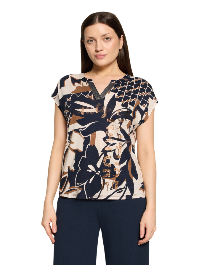 Betty Barclay Kurzarmshirt mit V-Ausschnitt bei Robert Ley