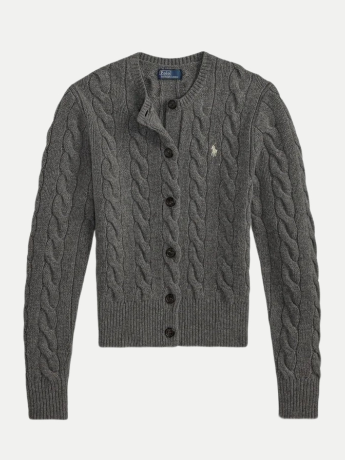 Polo Ralph Lauren Loose-Fit Cardigan mit Achterstrickmuster bei Robert Ley