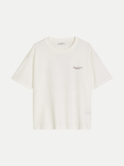 Marc O'Polo DENIM T-Shirt mit Logo-Print 1183-Silky White bei Robert Ley