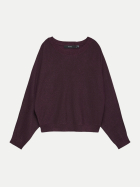 Vero Moda Vm Happyglitter Pullover 186320002-Winetasting/W. BLACK MELANGE bei Robert Ley