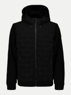 No Excess Übergangsjacke mit Strickärmeln 020-Black bei Robert Ley