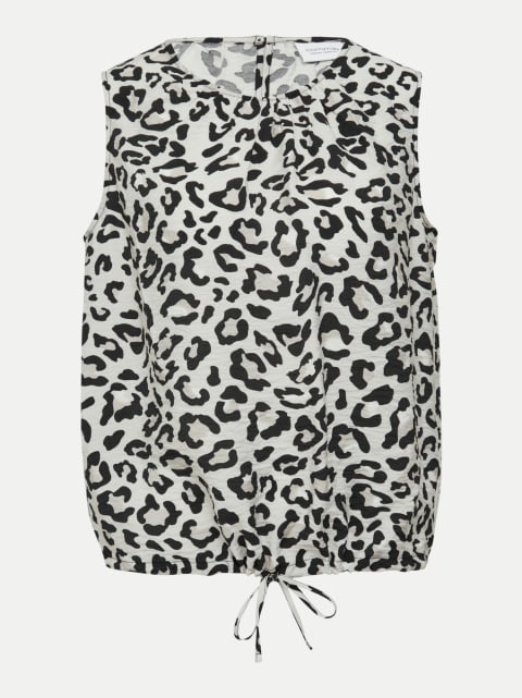 Comma Casual Identity Blusentop im angesagten Leo-Print bei Robert Ley