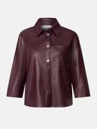Street One Hemdbluse im Leder-Look 17820-rustic rouge bei Robert Ley