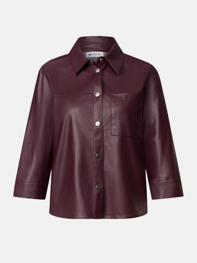 Street One Hemdbluse im Leder-Look bei Robert Ley