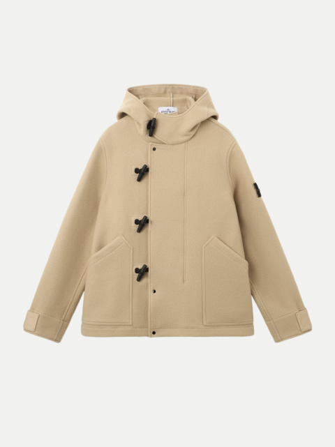 Stone Island Kurzer Parka aus Woll-Kaschmir-Mix bei Robert Ley
