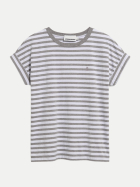 ARMEDANGELS T-Shirt IDAARA STRIPES 3279-white-silver melange bei Robert Ley