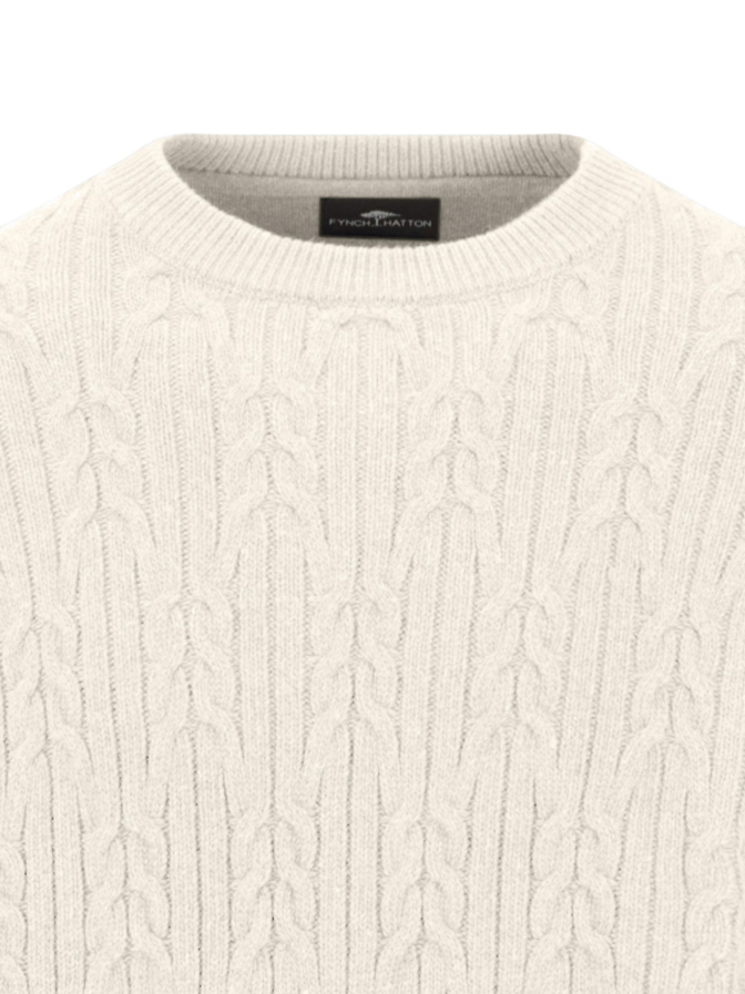 Fynch-Hatton Strickpullover mit Zopfmuster bei Robert Ley