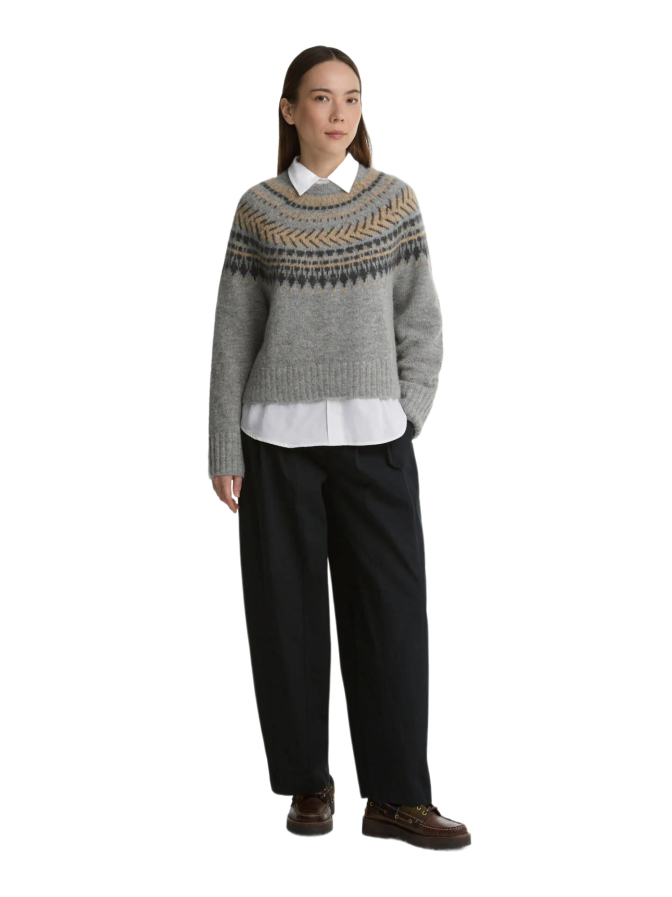 Barbour Oversized Wollpullover mit Fair-Isle-Muster bei Robert Ley