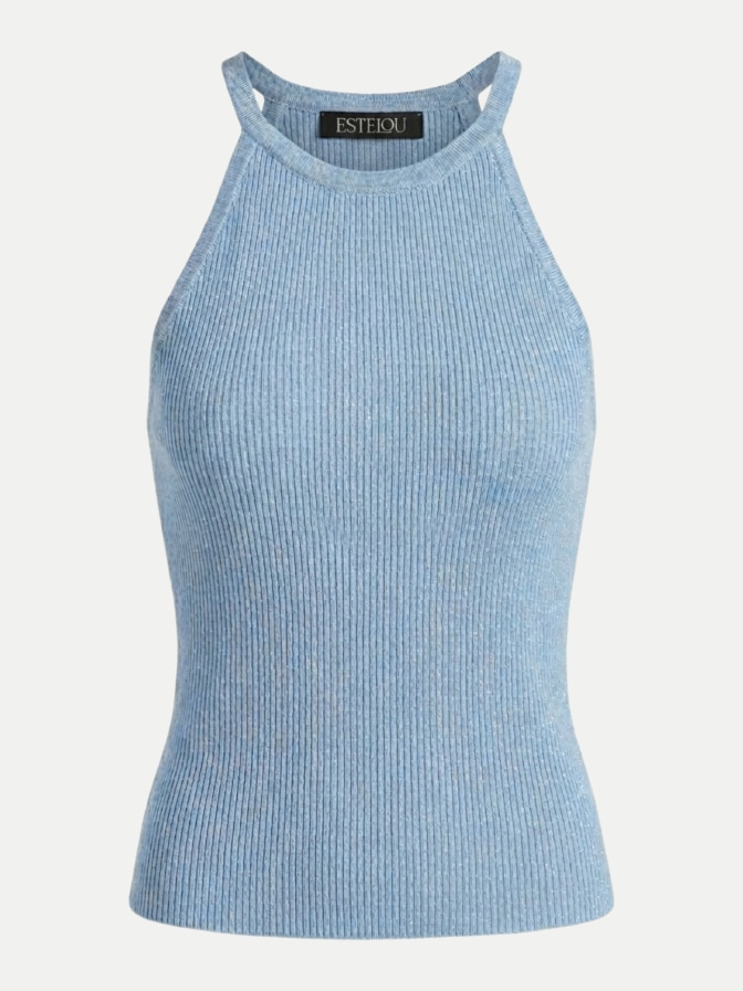 ESTELOU Ärmelloses Ribtop bei Robert Ley