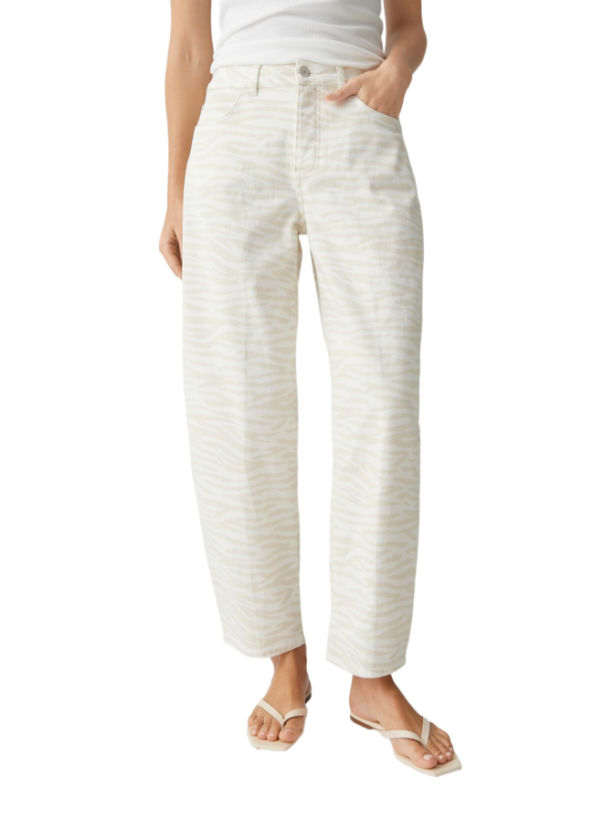 Opus Pants Barrel Jeans Mari Clear Zebra bei Robert Ley