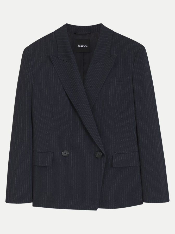 BOSS Black 2-Reihiger Blazer mit Nadelstreifen bei Robert Ley