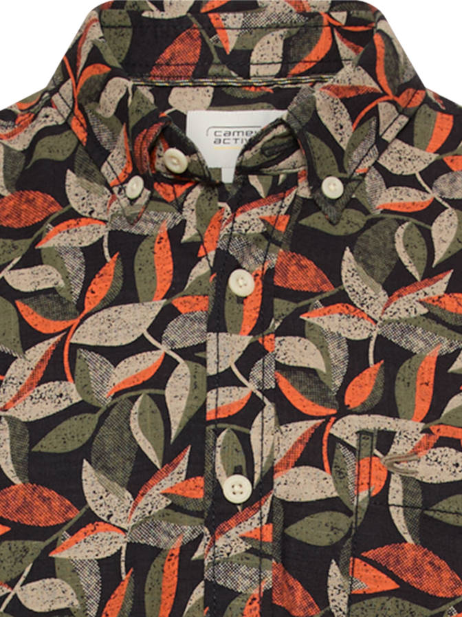 Camel Active Kurzarmhemd mit Blattprint bei Robert Ley