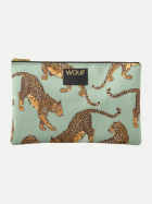 WOUF Kosmetiktasche 26x17x1 cm Emerald Leopard bei Robert Ley