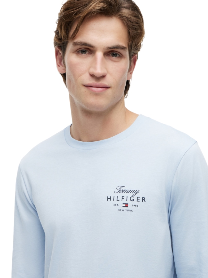 Tommy Hilfiger Langarm- Shirt mit Logo-Print bei Robert Ley