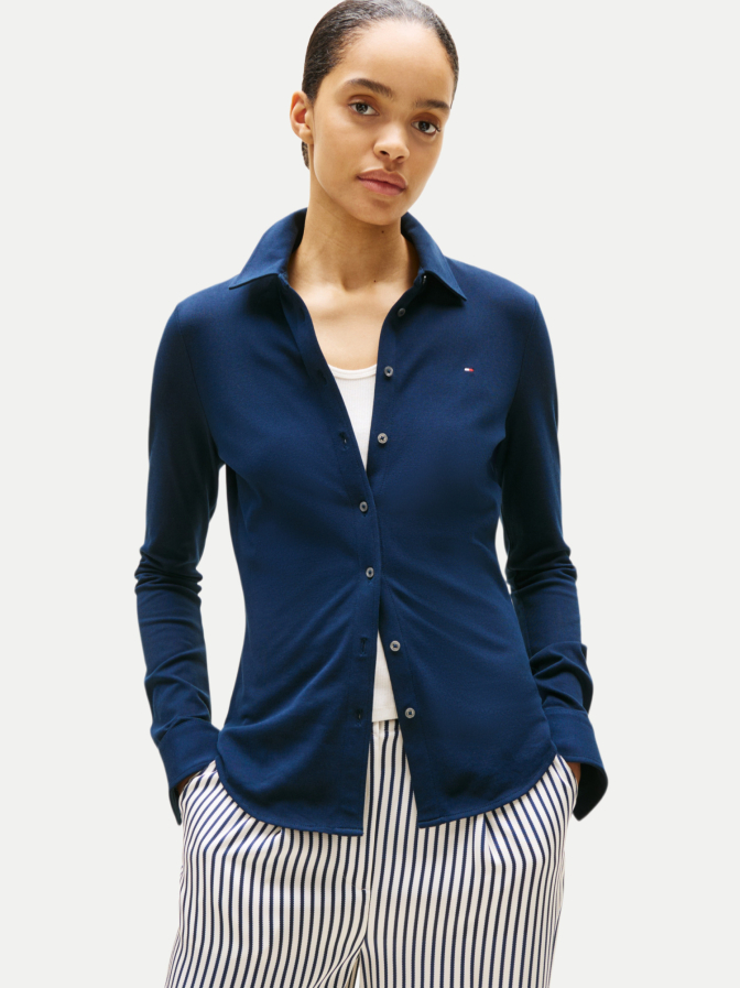 Tommy Hilfiger Slim-Fit Hemd mit Logo bei Robert Ley