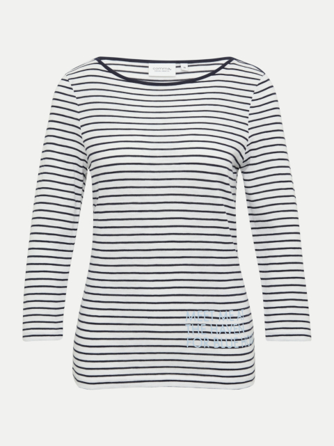 Comma Casual Identity Gestreiftes Langarmshirt bei Robert Ley