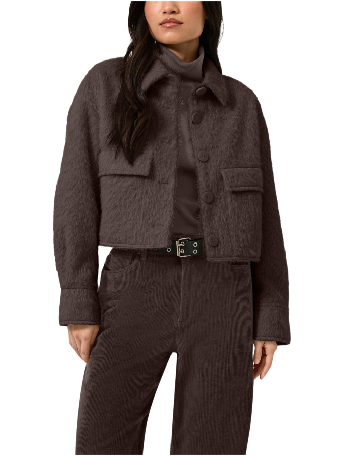 Q/S designed by Cropped Jacke in Woll-Optik bei Robert Ley