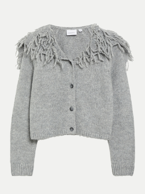 Comma Strickjacke mit Fransen bei Robert Ley
