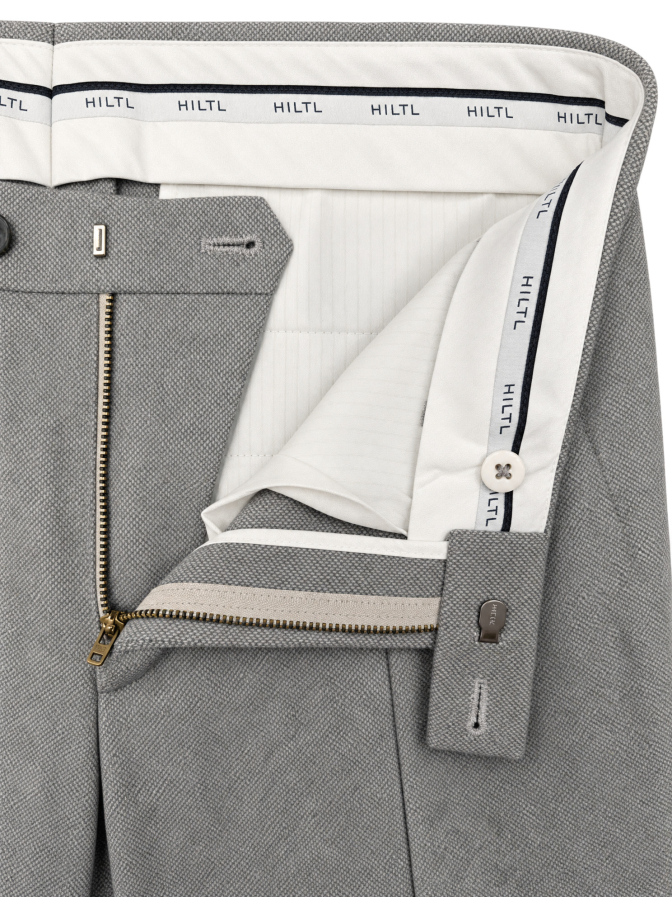 HILTL Bundfaltenhose aus Easy Oxford Tweed bei Robert Ley