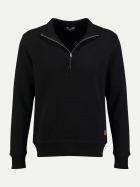 Key Largo Herrenpullover mit Troyer 1100-black bei Robert Ley