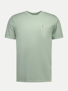 NZA New Zealand Auckland Basic T-Shirt mit Brusttasche 1786-FRESH ARMY bei Robert Ley