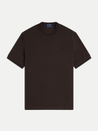 Fred Perry Ripp-Strick T-Shirt 33c-richbrown bei Robert Ley