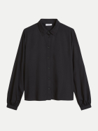 Marc O'Polo DENIM Viskose-Bluse Regular aus LENZING™ ECOVERO™ 0001-Black bei Robert Ley