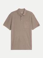 Tom Tailor Casual Regular-Fit Poloshirt 10359-Driftwood Taupe bei Robert Ley