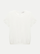 Dorothee Schumacher Bluse mit Strickbündchen 110-camellia white bei Robert Ley