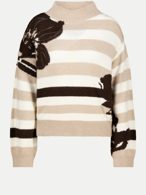 Monari Strickpullover mit Streifenmuster bei Robert Ley