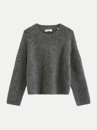 Marc O'Polo DENIM Kuscheliger Oversize Pullover aus Mohair-Schurwolle-Mix 0472-Dark Shadow Melange bei Robert Ley