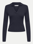 Only Langarm Poloshirt ONLKAYA 194962-Night Sky bei Robert Ley