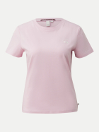 Q/S designed by T-Shirt mit Stickerei 4143-LILAC/PINK bei Robert Ley