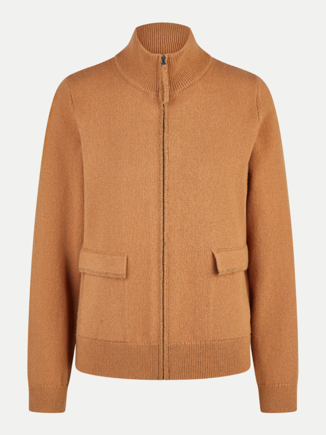 Rabe Moden Strickjacke mit Stehkragen bei Robert Ley