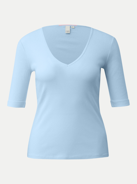 Q/S designed by Basic T-Shirt mit V-Ausschnitt bei Robert Ley