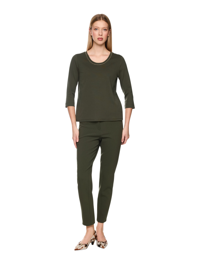 Marc Cain T-Shirt mit Schmuckcordel bei Robert Ley