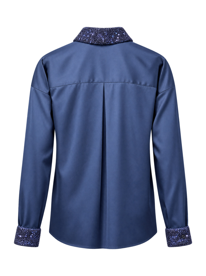 Insieme Hemdbluse mit Paillettendetails bei Robert Ley