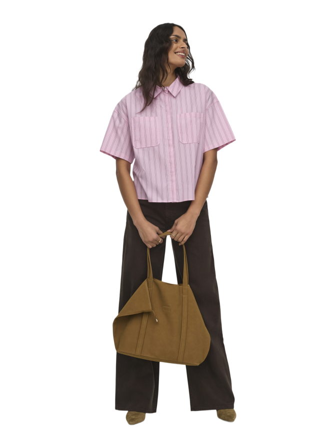 JDY Kurzarm Hemdbluse mit aufgesetzten Brusttaschen bei Robert Ley