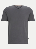 BOSS Black Basic T-Shirt mit V-Ausschnitt 415-Navy bei Robert Ley