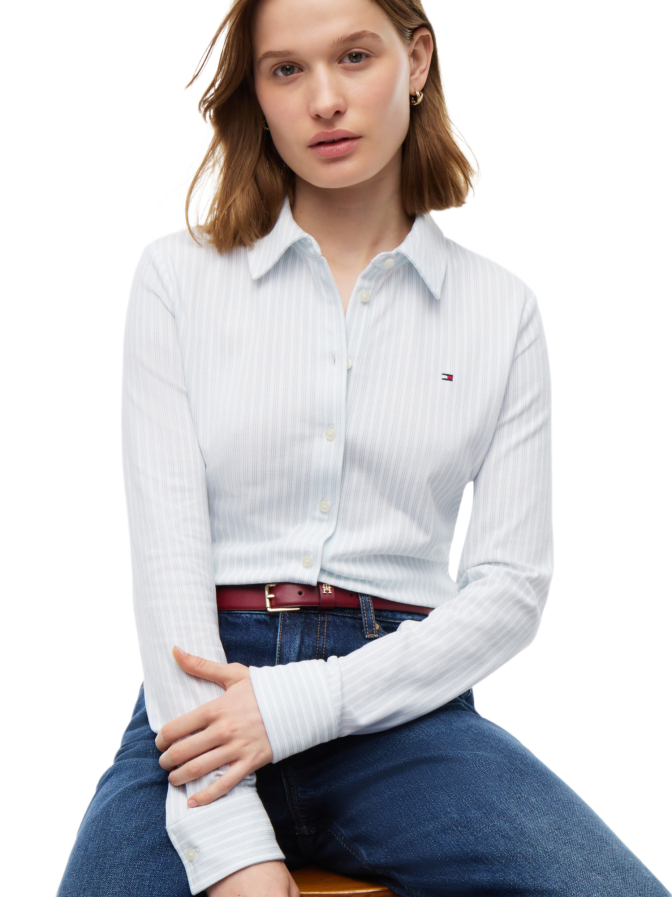 Tommy Hilfiger Slim-Fit Hemd mit Logo bei Robert Ley