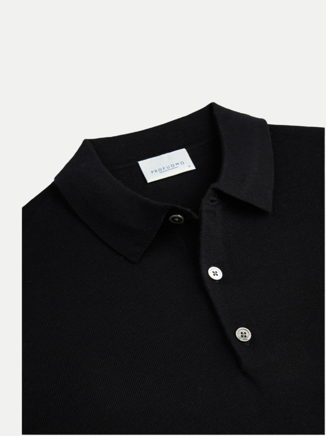 PROFUOMO Pullover mit Polokragen aus Wolle bei Robert Ley