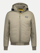 NZA New Zealand Auckland Wattierte Jacke mit Kapuze 1155-JACKET TAN SAND bei Robert Ley