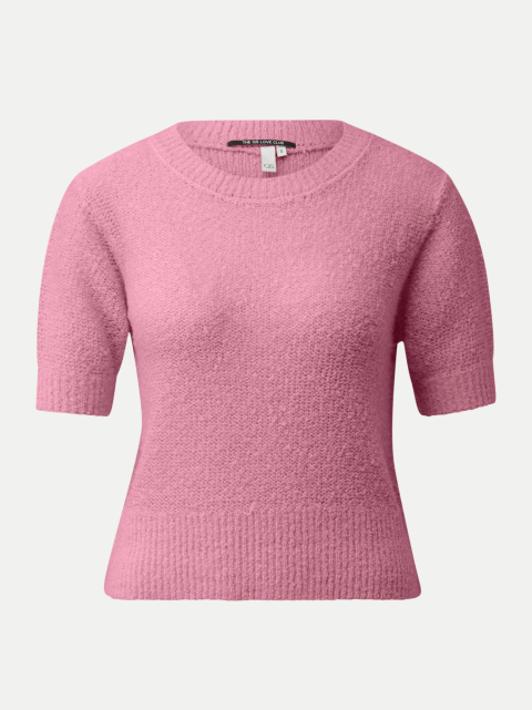 Q/S designed by Kurzarm-Pullover in Bouclé-Optik bei Robert Ley