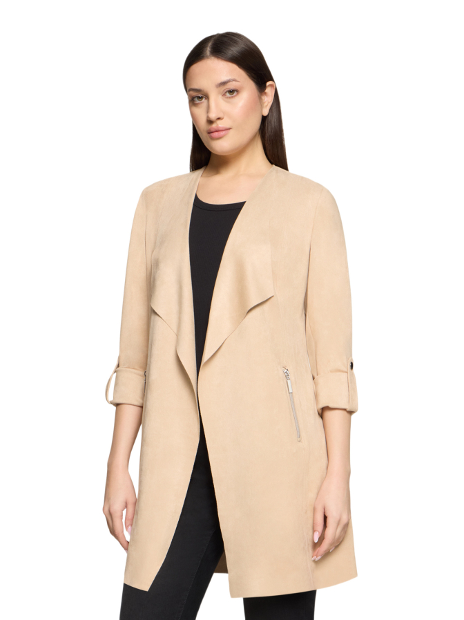 Betty Barclay Mantel mit Wasserfallkragen bei Robert Ley