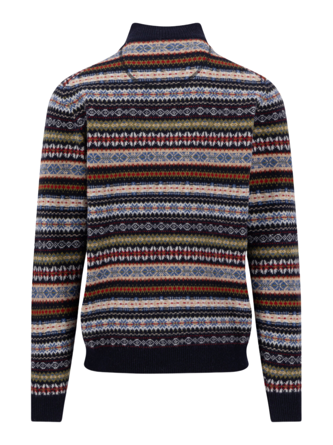 Fynch-Hatton Wolltroyer mit Jacquard-Muster bei Robert Ley