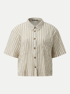 Q/S designed by Bluse mit Streifen 89G0-BROWN bei Robert Ley