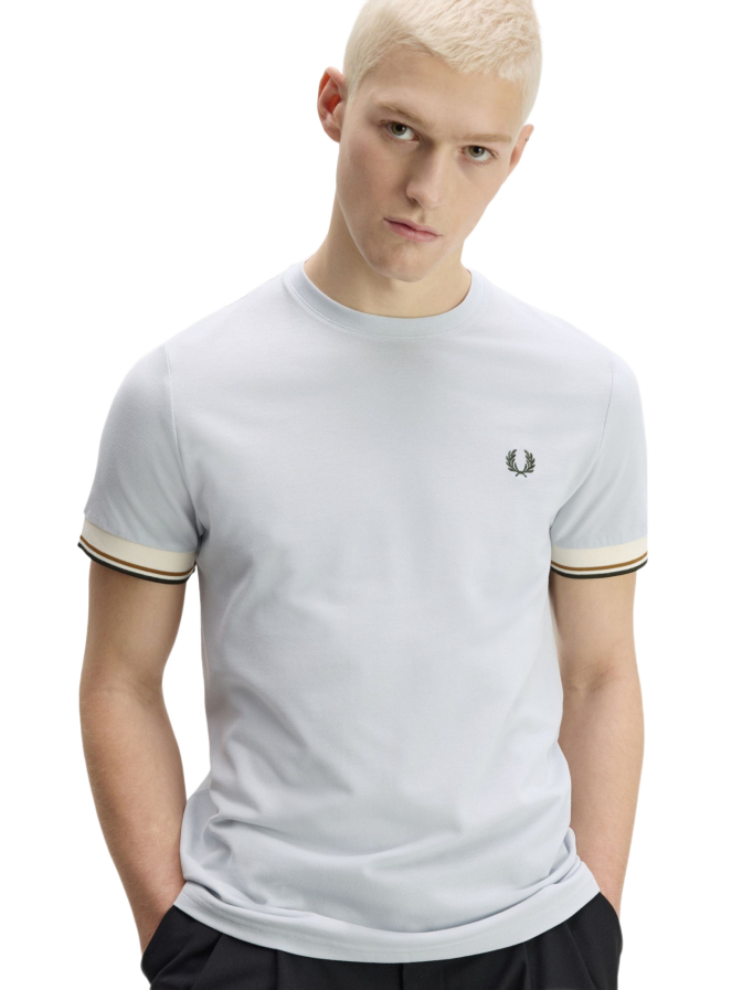 Fred Perry T-Shirt mit Kontrast-Bündchen bei Robert Ley