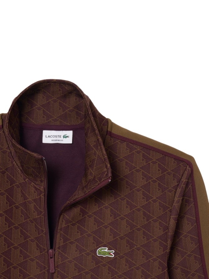 Lacoste Sweatjacke mit Monogram-Muster bei Robert Ley