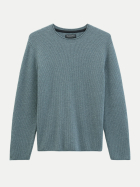 Marc O'Polo Pullover Regular aus weichem Wolle-Mix mit Viskose 0612-Dusk Blue bei Robert Ley