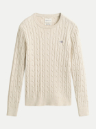 Gant Zopfstrick Pullover 240-FADED BEIGE bei Robert Ley